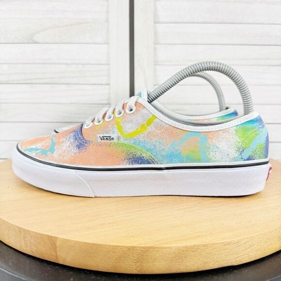 Vans Authentic Retro Mart Pastel Spray Paint Lace Up Sneakers 7.5 Men 9 Women - Picture 1 of 10